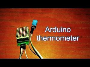 Ардуино термометр (DHT11 + MAX7219)