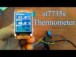 Ардуино термометр TFT ST7735S 128x160 