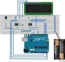 Часы-термометр на DS1302 и LM35