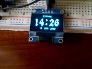 OLED часы на arduino с отображением температуры